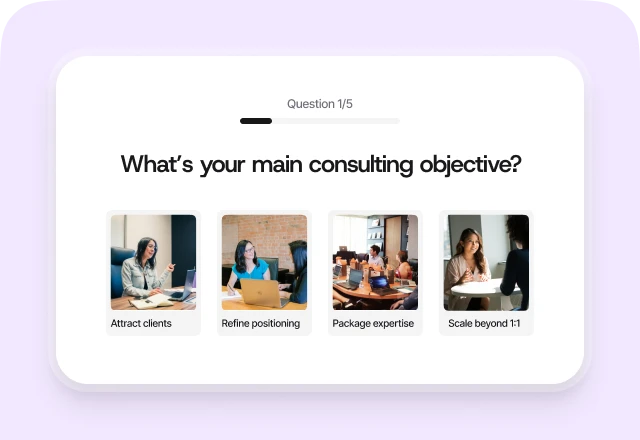 Quizell features card image